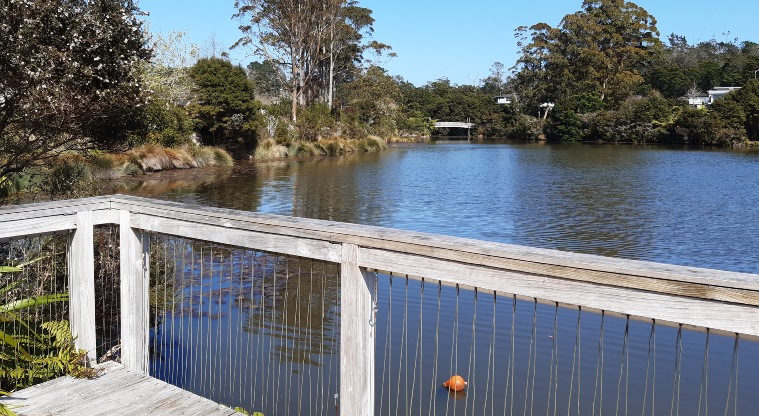Lake Panorama - Viewing deck overlooking the pond.