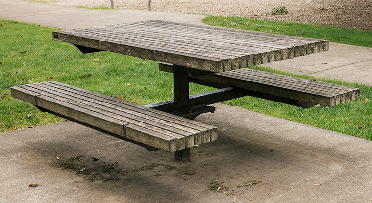 Wairaki / Lynfield Reserve - Picnic table. Photo credit: J Farnworth.