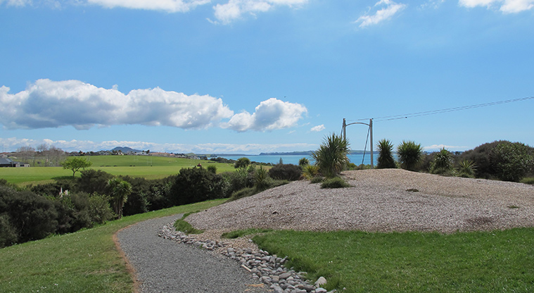 Macleans Park - Section of the path going pas the flying fox.