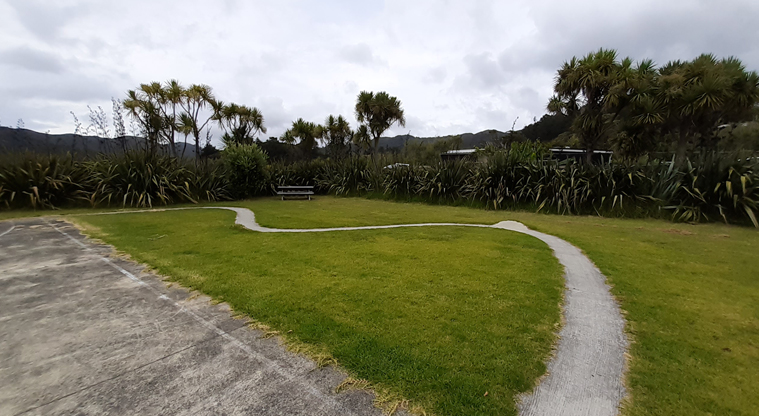 Medlands Playground Reserve - A small bike track that winds through the basketball court.