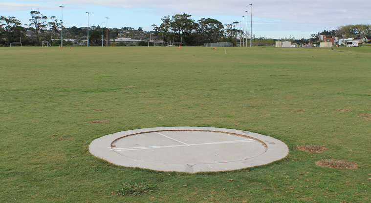 Metro Park East - Discus circle. Photo credit: M Loubser.