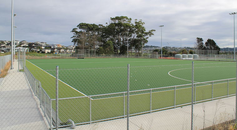 Metro Park East - The hockey turf is surrounded by a wide path. Photo credit: M Loubser.