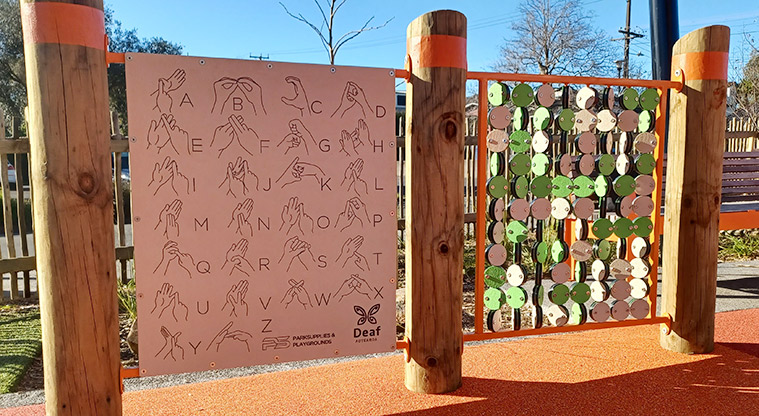 Michaels Avenue Reserve - Communications and interactive play board.