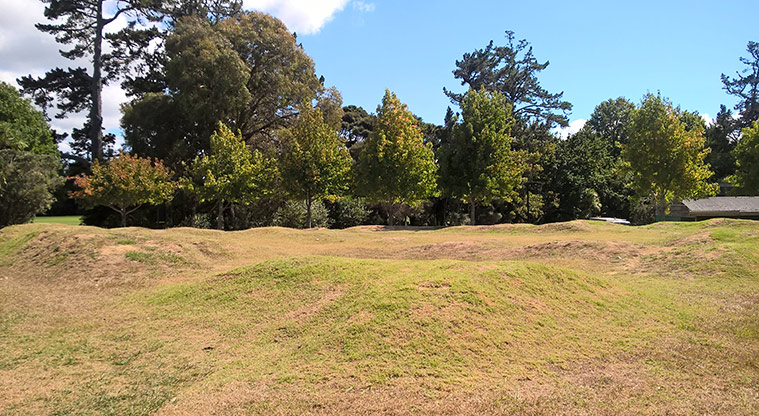 Moire Park - Section of the pump track. Photo credit: Tracey Hodder.