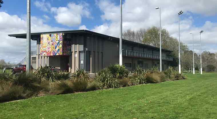 Mountfort Park - Club rooms building.