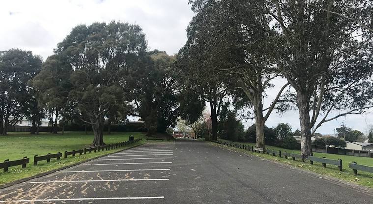 Mountfort Park - Parking area.