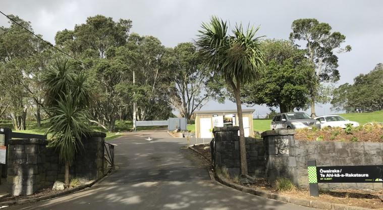 Ōwairaka / Te Ahi-kā-a-Rakataura / Mt Albert - Barrier at the entrance to the maunga.