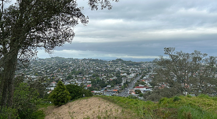 Ōwairaka / Te Ahi-kā-a-Rakataura / Mt Albert - View from the top of the maunga. Photo credit: S Hulse.