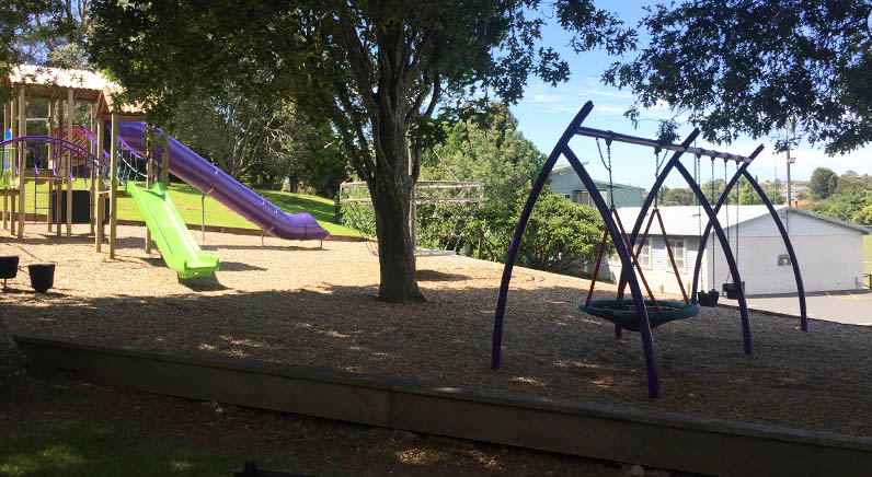 Murry Halberg Park – The playground near the Range View Road entrance.