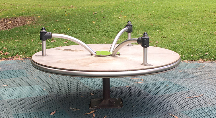 Nixon Park - Spinning toy. Photo credit: S Hulse