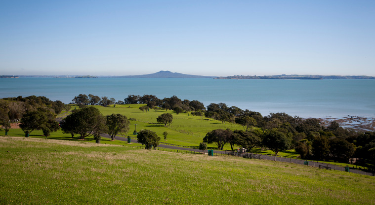 Ōmana Regional Park - View of Rangitoto and Motuihe Islands.