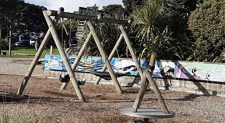 Onehunga Bay Reserve - Swings.