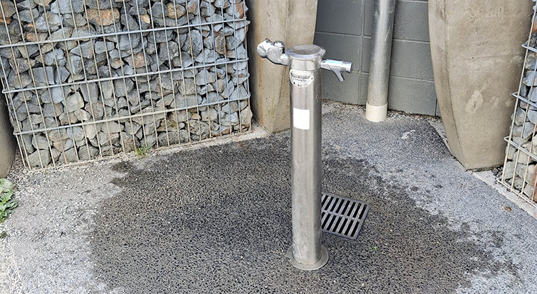 Onepoto Domain - Drinking fountain outside the toilets.