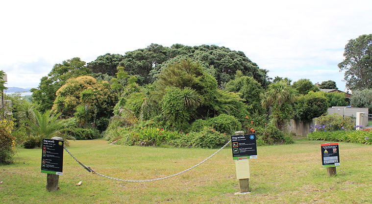 Pacific Parade Coastal Reserve - Signs at the entrance to the reserve. Photo credit: M Loubser.