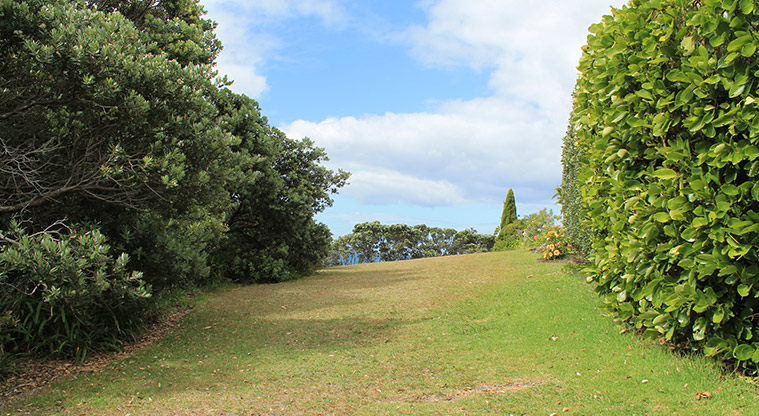 Pacific Parade Coastal Reserve - Area of open green space and trees. Photo credit: M Loubser.