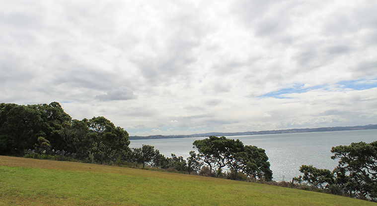 Pacific Parade Coastal Reserve - View from the reserve across the Hauraki Gulf. Photo credit: M Loubser.