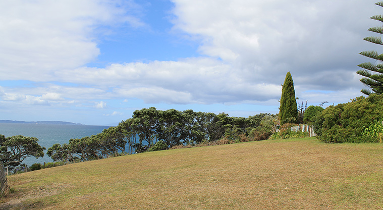 Pacific Parade Coastal Reserve - View from the reserve across the Hauraki Gulf. Photo credit: M Loubser.