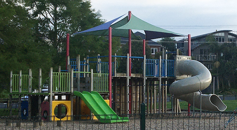 Roberta Reserve - Playground for all ages with climbing equipment, slides, ladders and more.