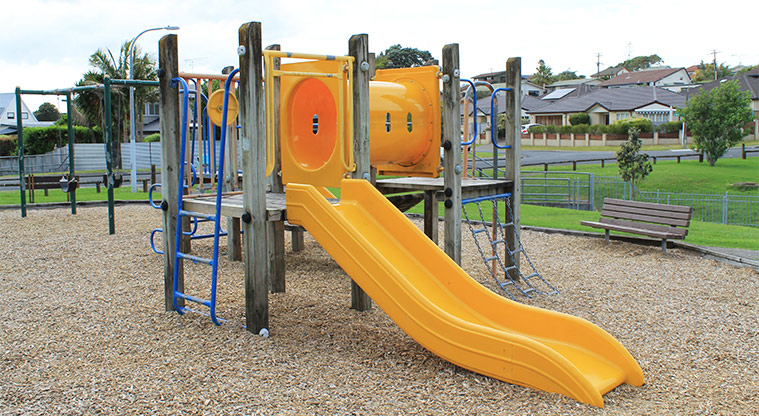 Rosario Reserve - Section of the playground showing the ladder, covered tunnel and slide. Photo credit: M Loubser.