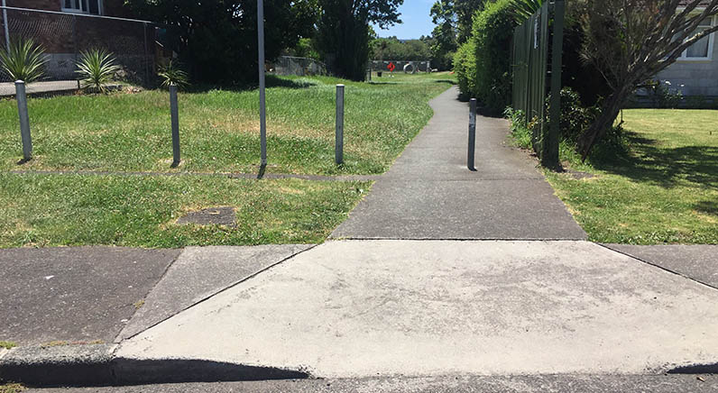 Roy Clements Treeway – The walkway from the Haverstock Road entrance into Kerr-Taylor Park.