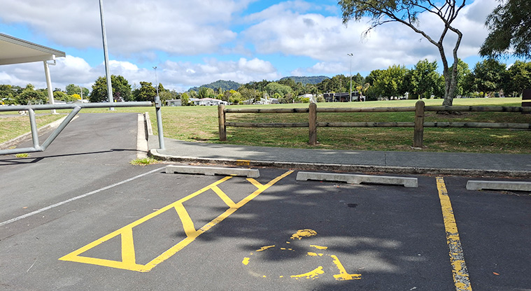 Shoesmith Domain Recreation Reserve - Mobility parking space by the entrance to the sports fields.