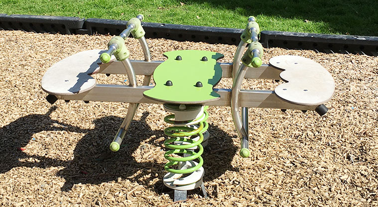 Taumata Reserve - Rocker toy. Photo credit: S Hulse.