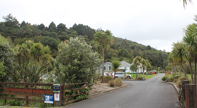 Te Nikau Pā - Entrance to the reserve.