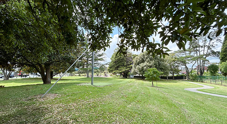 Turner Reserve - A large flying fox is amongst the trees in the middle of the reserve. Photo credit: S Hulse.