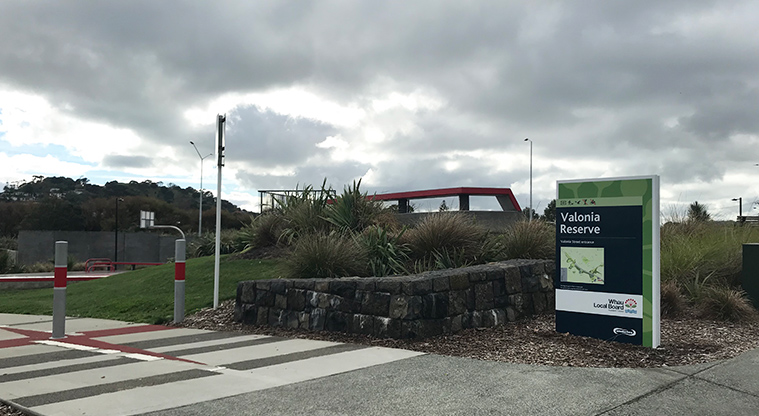 Valonia Reserve - Entrance to the reserve.