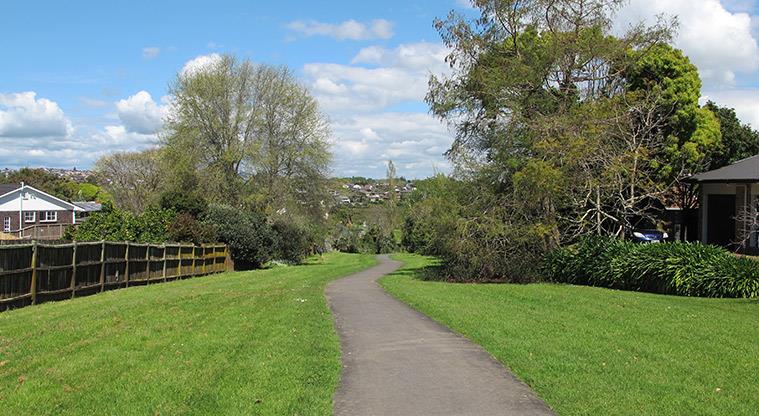 Wakaaranga Creek Reserve - Section of one of the paths through the reserve.
