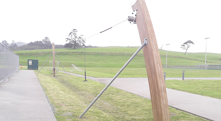 Warkworth Showgrounds - Flying fox next to the netball courts.