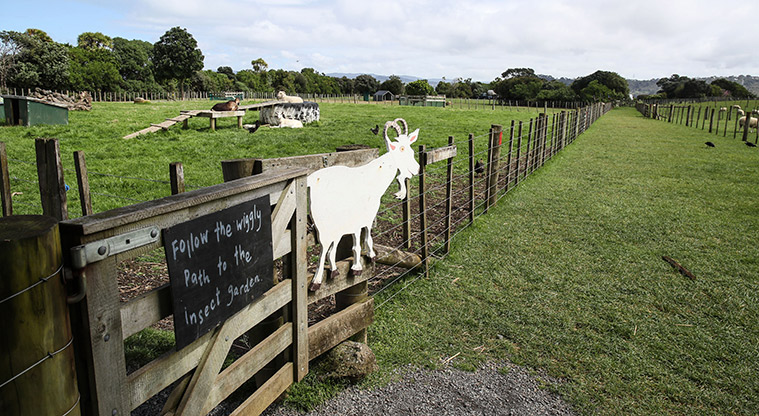 Ambury Farm Path - Entry to the goat area.