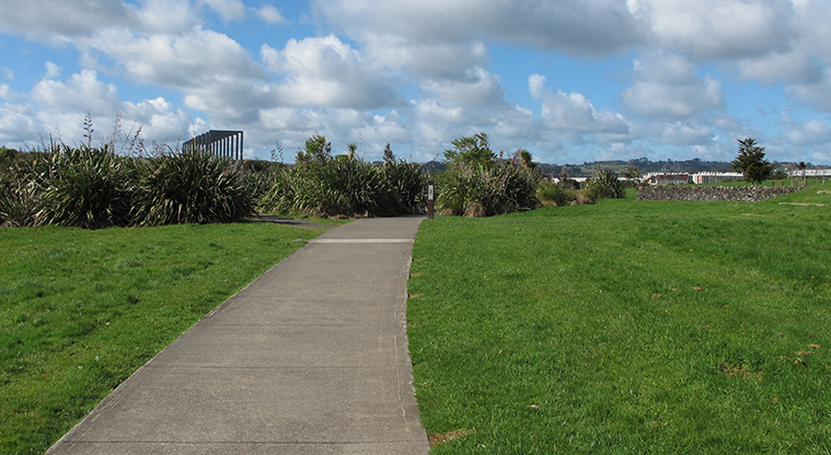 Barry Curtis Path - Path section through the centre of Barry Curtis Park.