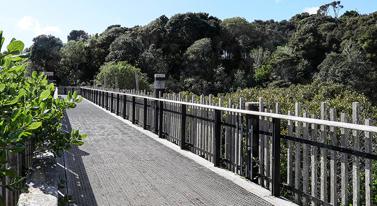 Beachlands to Maraetai Path - On Te Puru Bridge.