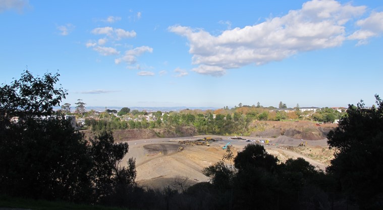 Te Tātua a Riukiuta / Big King Path - View overlooking the Three Kings Quarry. 