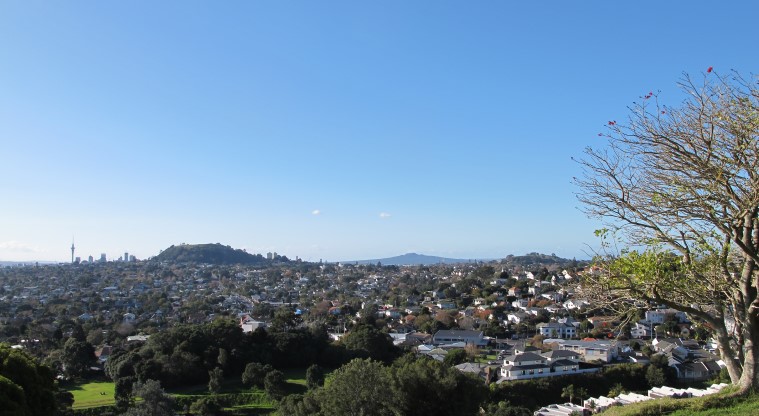 Te Tātua a Riukiuta / Big King Path - View looking towards Maungawhau / Mt Eden. 