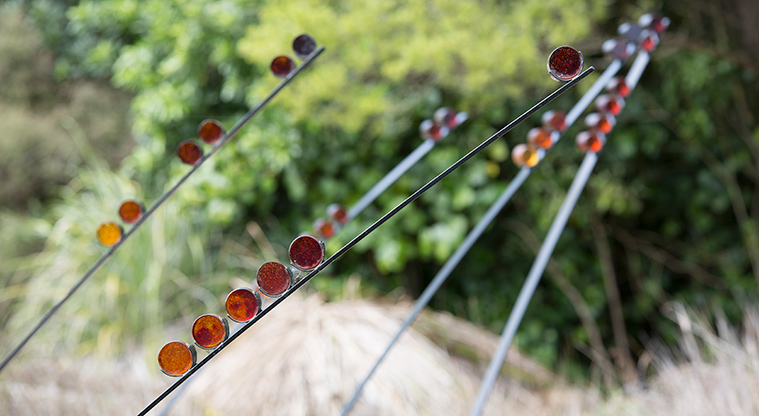 Botanic Gardens East Sculpture Path - Colleen Ryan-Priest, Caught in the Act of Losing You - Sporadanthus ferrugineus (2009).