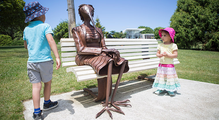 Botanic Gardens West Sculpture Path - Jamie Pickernell, Bird Lady (2012)