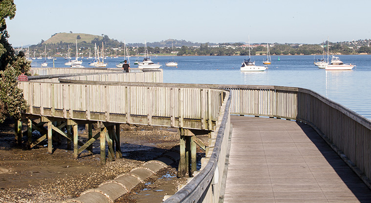 Bucklands Beach Path - Boardwalk section to Half Moon Bay