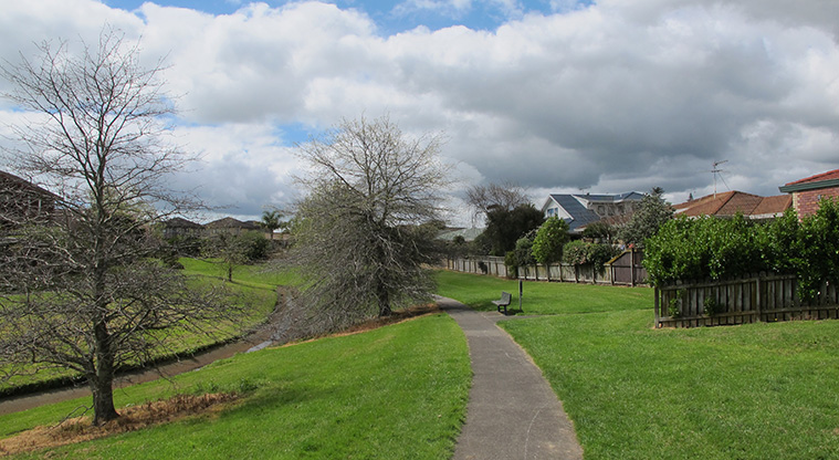 Cascades Path - Typical section of the path.