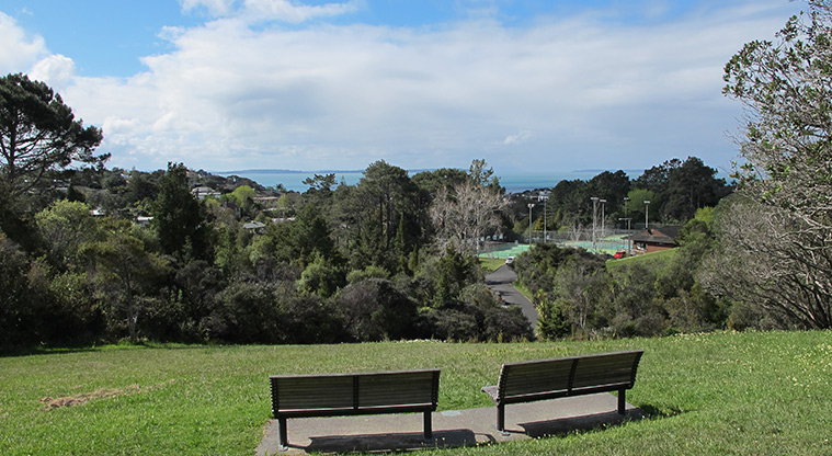 Centennial Park Path - Views out to the Hauraki Gulf