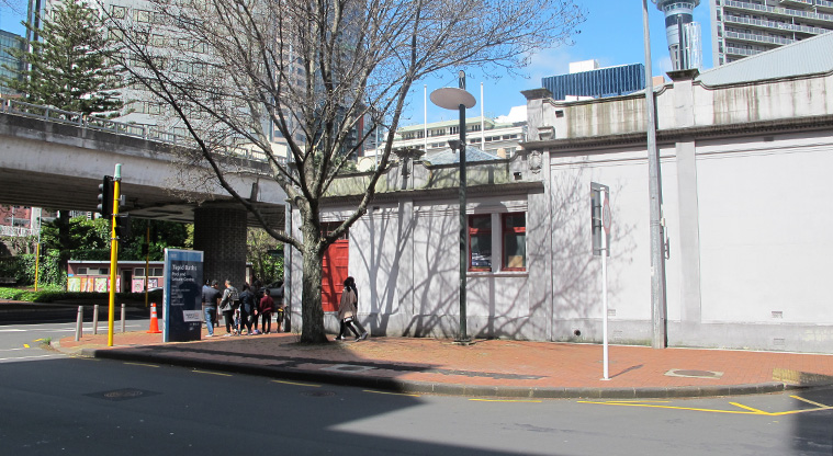 Central City Loop Path - Tepid Baths on Customs Street West.