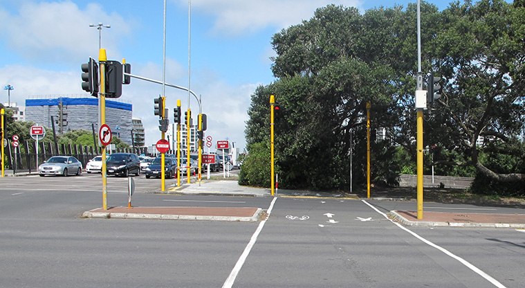 Central City Loop Path - Crossing Union Street at the top of Nelson Street.
