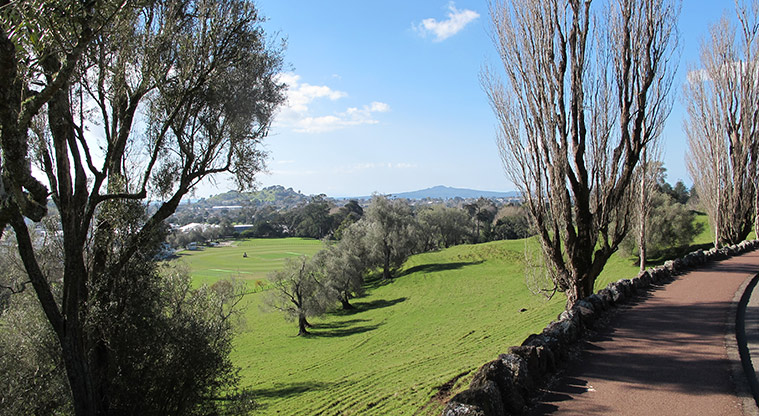 Cornwall Park Loop Path - Views to Rangitoto and Maungawhau
