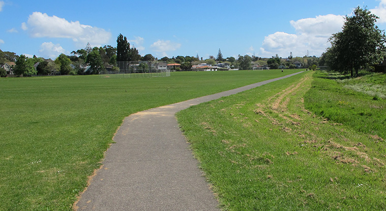 Crossfield Path - Path alongside sport fields at Crossfield Reserve.