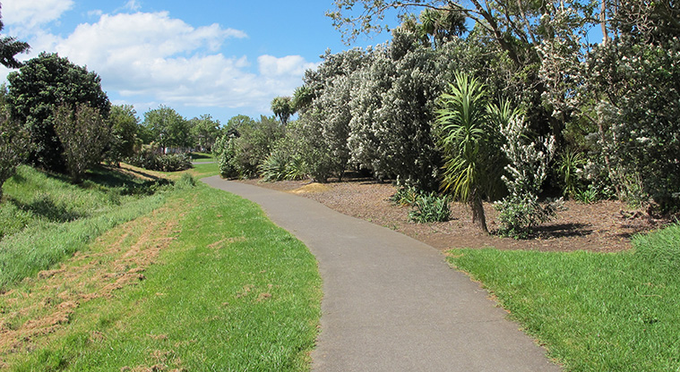 Crossfield Path - Path alongside sport fields at Crossfield Reserve.