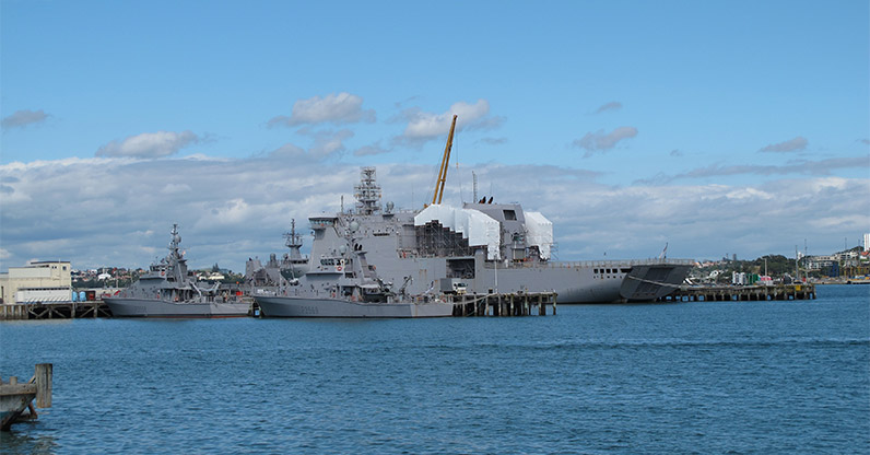 Devonport to Stanley Bay Path - Devonport Naval base.