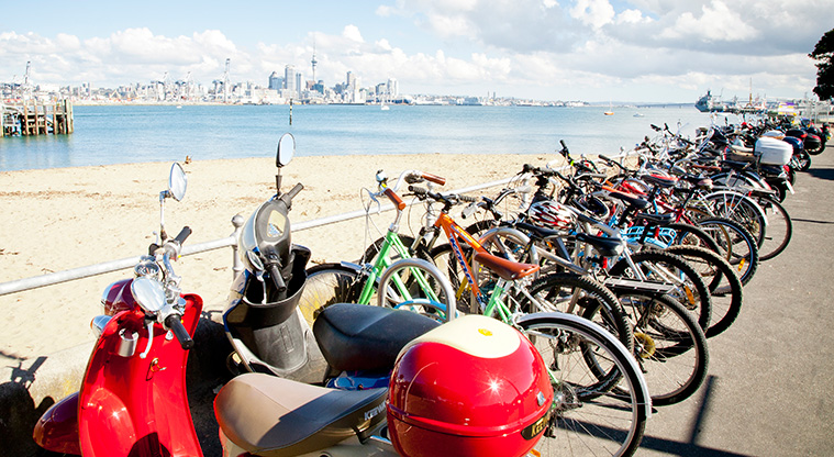 Devonport to Torpedo Bay Path - Bike parking at the Devonport Ferry Terminal.