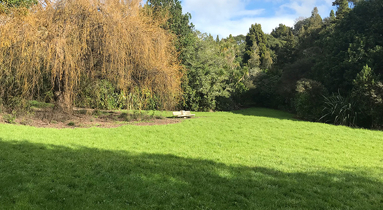 Dingle Dell Path - An open space to enjoy with seating.