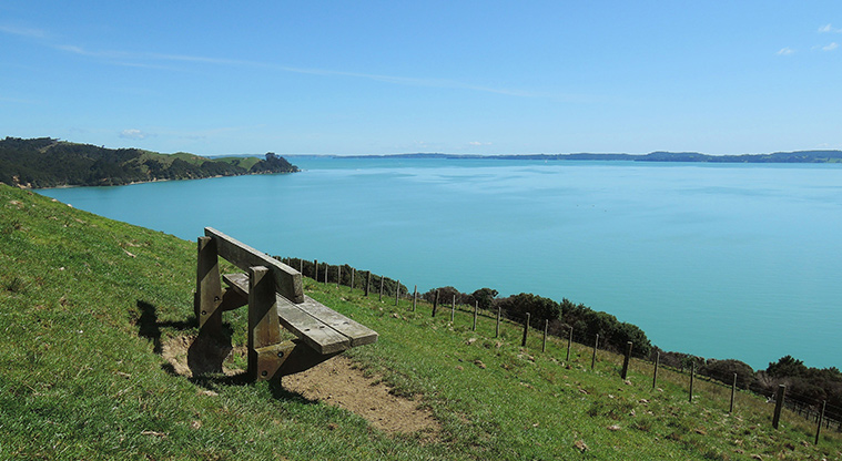Duder Farm Path - Great views over the Hauraki Gulf